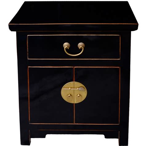 oriental lacquer box table on metal base|chinese tapered table.